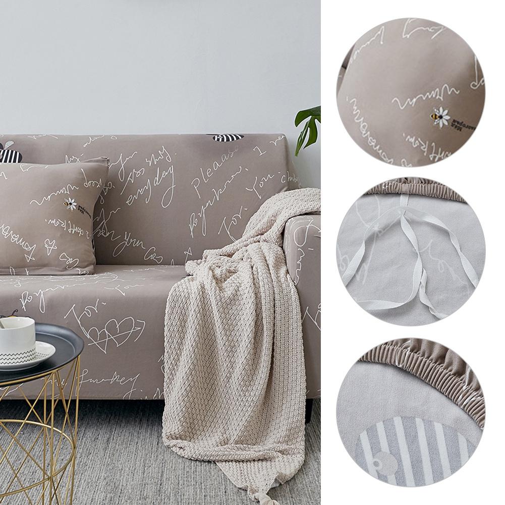 Letter Pattern Comfortable Sofa Cover Protector Slipcover Home Decor(for 2 Seat Sofa)