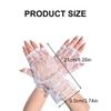 Breathable Half Finger Bridal Gloves with Lace Flower Pattern Wedding Ceremony Formal Occasion Handwear for Bride