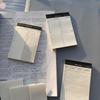 6 Packs Creative Transparent PET Memo Pad Sticky Notes Planner Sticker Notepad School Supplies Students Stationery