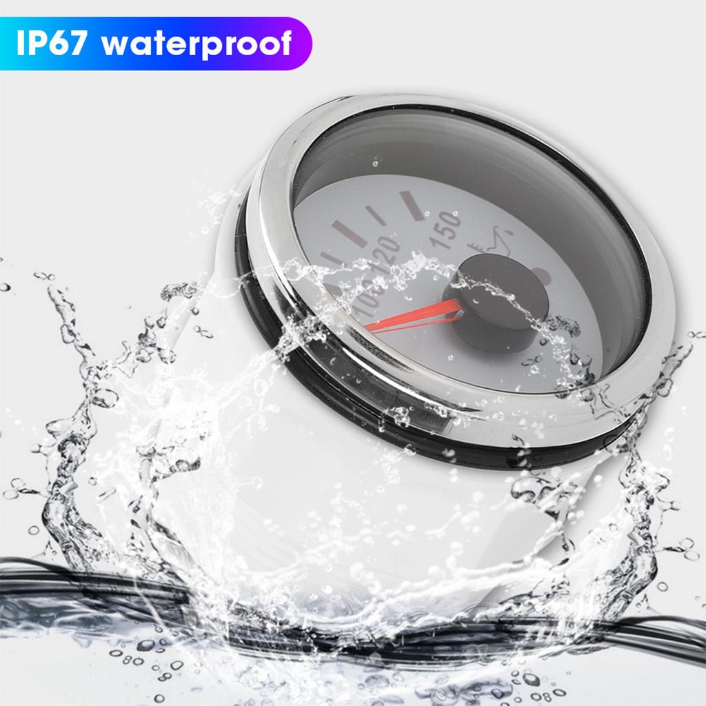 Oil Temperature Gauge 52mmCelsius2in Intelligent Alarm 316 Stainless Steel for Car Boat