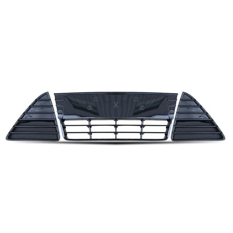 Car Accessories For Ford Focus 2012 2013 2014 Front Bumper Lower Grille Racing Grille Grills Honeycomb Glossy Matte Black Mesh
