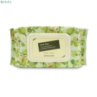 The Face Shop Herb Day Cleansing Tissues 70 Sheets