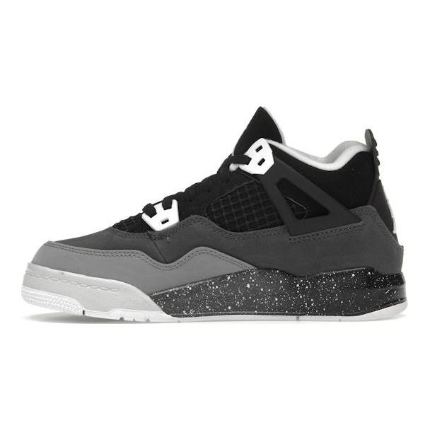 Air Jordan 4 Retro PS Fear 2024 Scarpe da ginnastica per bambini nere bianche antracite FV4537-002