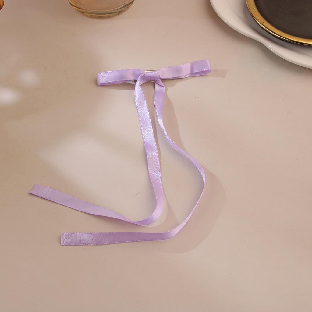 Ballet Style 4cm Bow Duckbill Hair Clip - Sweet Ribbon Hair Accessory