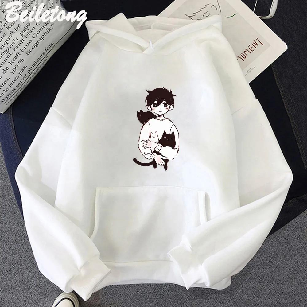 OMORI Sunny and Mewo Hoodies Kawaii Woman Pullovers Hoodie Merch  Winter Long Slevee Sweatshirt Pullover Tracksuit Cloth