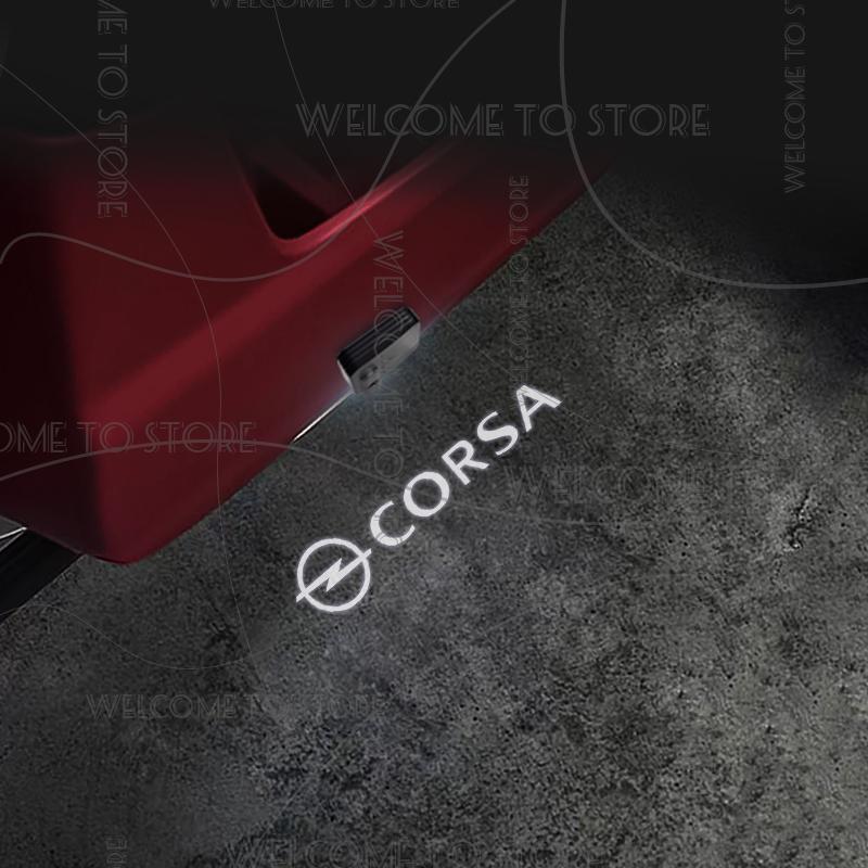 1/2 Stück Für Opel Mokka Corsa Astra Adam Meriva Insignia GTC LOGO Auto Tür Willkommenslicht LED HD Projektor Lampe Lichter Zubehör