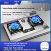 Weili Double Burner Gas Stove: Built-in/Portable, Natural Gas & LPG Compatible, High-Power Nine-Chamber Cooktop.
