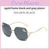 Leopard Head Minimalist Unisex Sunglasses With Uv400 Protection For Fashionable Outings