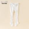 David Bella Baby Girl Summer Off-White Elastic Thin Tights
