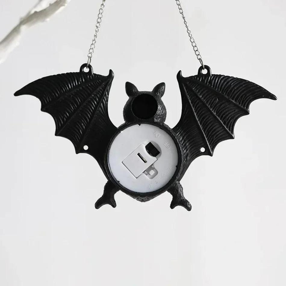 New Halloween New Product Glowing Bat Lamp Colorful Gradient Pendant Decoration Ghost Festival Prop Doll Bat Pendant