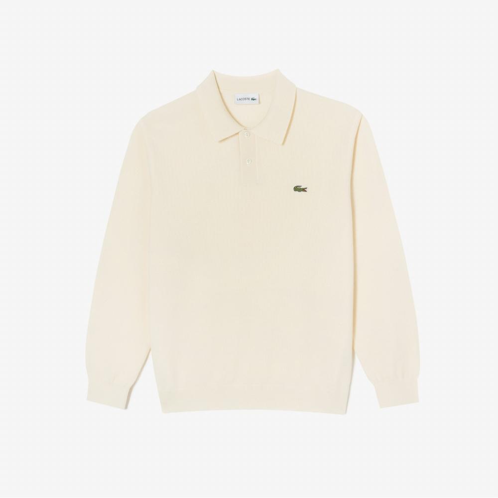 

LACOSTE Мужской свитер с длинными рукавами и текстурой пике AH671E 53N XFJ