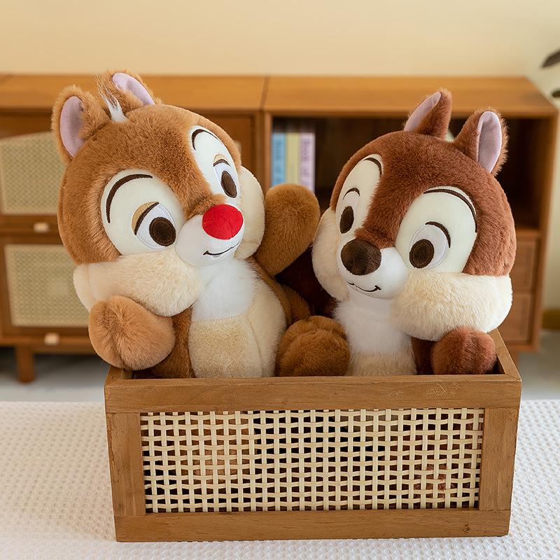 Large Cartoon Squirrel Plush Toy - Cute Forest Animal Figure for Kids' Holiday Gift