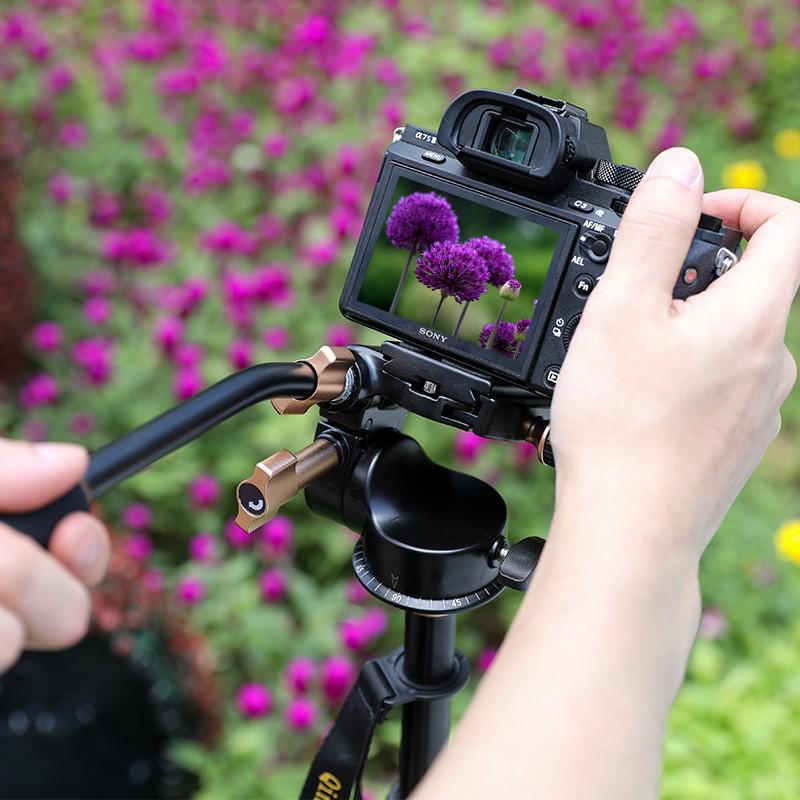 Lightweight Era Q08 3D Pan-Tilt Hydraulic Tripod Head for DSLR
