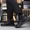 Men's Cotton Shoes Men's Trendy Velvet Winter Warm Casual Men's Shoes Leather Wool Snow Boots Medium Old Dad Shoes