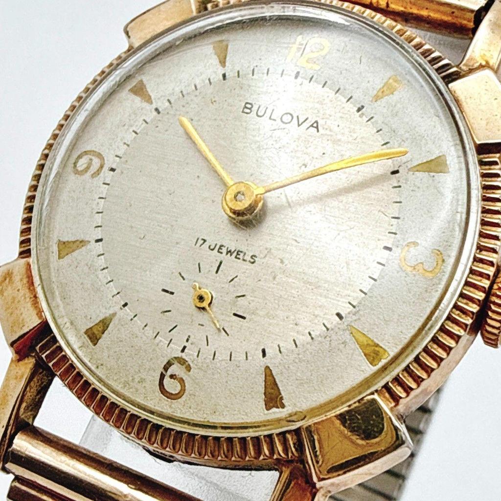 Used A134 [Operating/Vintage] BULOVA Small Second Manual Winding Mechanical Men's Watch Unisex