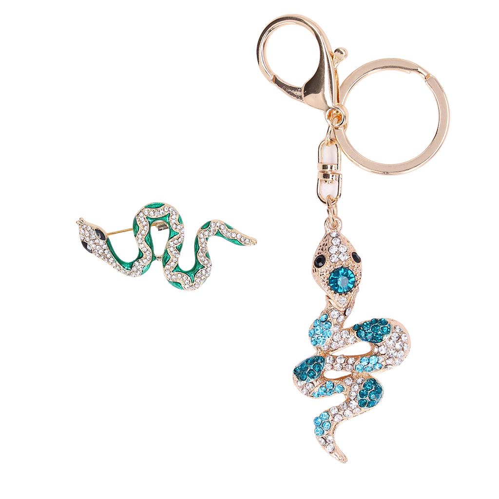 Snake Brooch Exquisite Design Premium Alloy Sturdy Durable Wear Resistant Wide Application Women