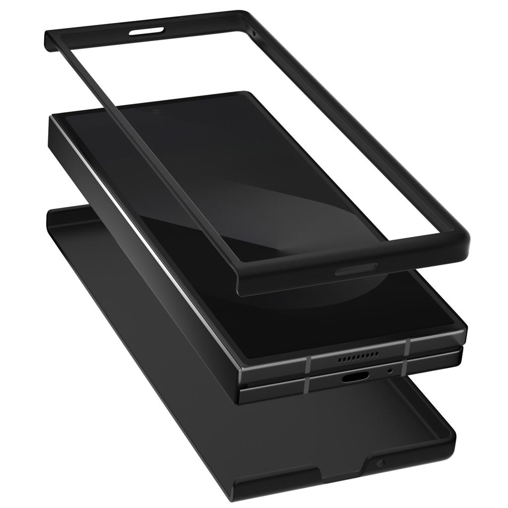 For Samsung Galaxy Z Fold Special Case Carbon Fiber Texture PU+PC Phone Cover