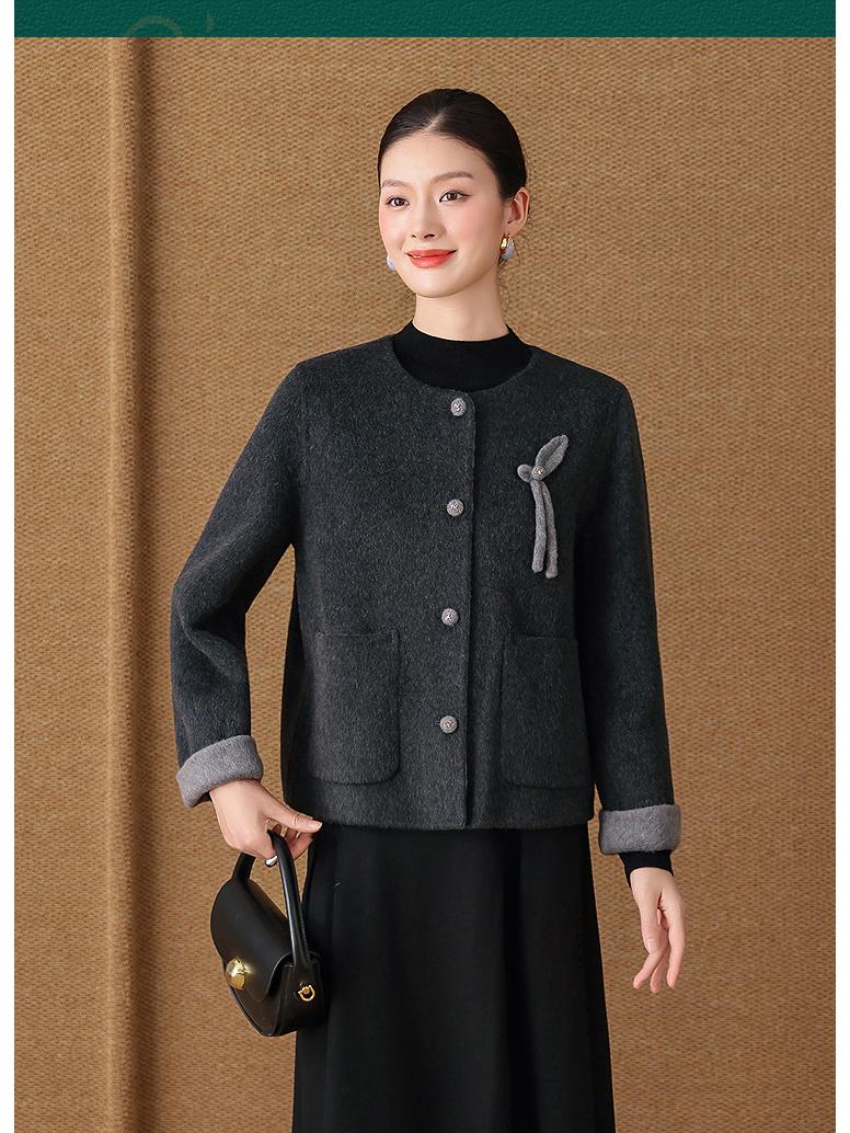 

Женское красное двустороннее кашемировое пальто для свадеб и мероприятий - Коллекция Осень/Зима 2025 L (65-73 kg)