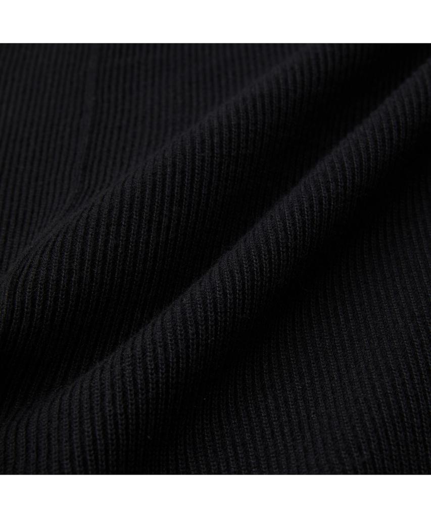 Customellow [Essentials] Black Texture Cardigan C9Wam26111Bkx