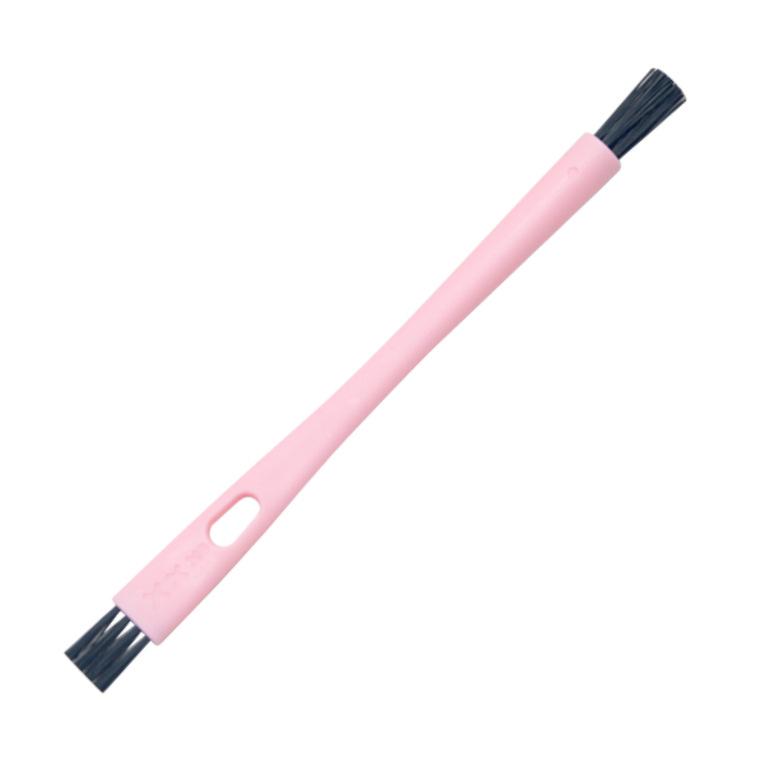 Plastic Bristle Brush for Coffee and Soy Milk Machine Cleaning Pink White Bristle