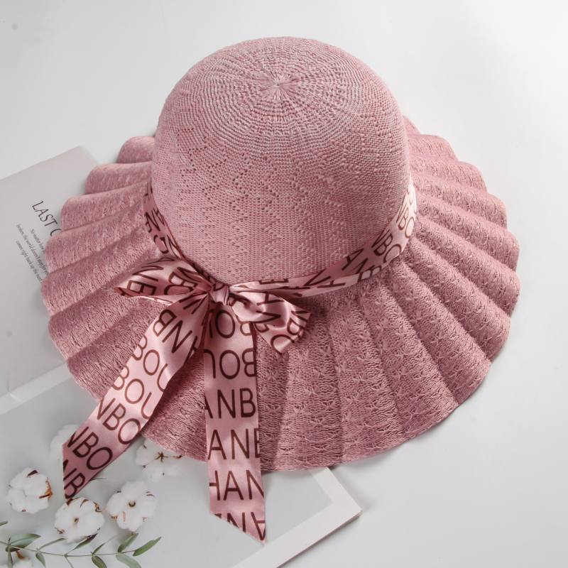 Hat Women's Sunscreen Sun Hat Summer Foreign Versatile Big Eaves Straw Hat Women's Scenic Spot Stall Seaside Beach Hat
