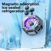 X60A Chladicí ventilátor na mobilní telefon Magnetický polovodičový chladič telefonu s bezdrátovým nabíjením RGB osvětlení Nastavitelné úrovně chlazení