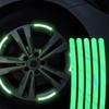 Car & Motorcycle Reflective Wheel Stickers - Personalized Colorful Luminous Tire Strips