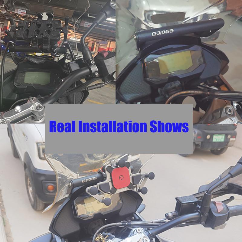 For BMW G310GS G310 GS   - Motorcycle Acssories 12/22MM Phone Holder Stand GPS Navigation Plate Bracket