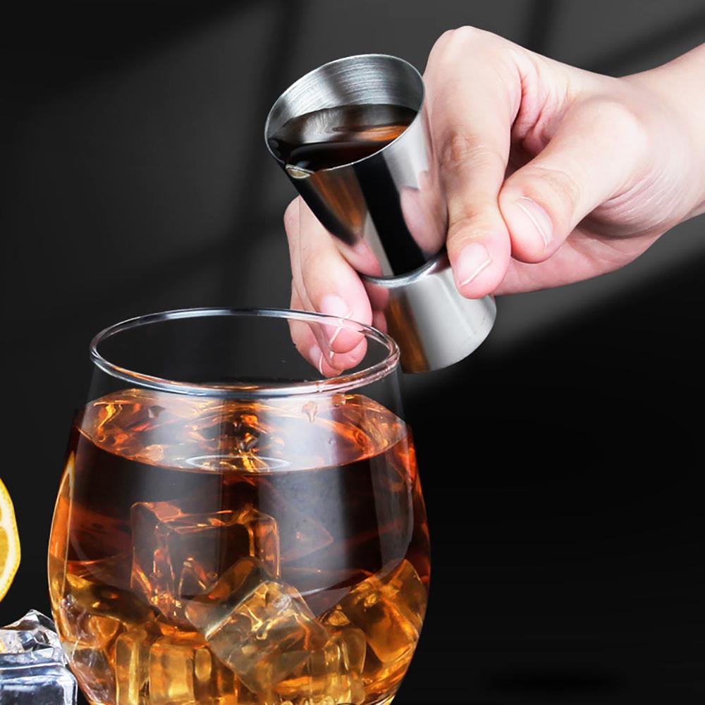 Jigger 1 pièces en acier inoxydable pour Bar à Cocktail, Design japonais, tasse à mesurer à Double esprit, accessoires de Bar à domicile, de fête, de Club