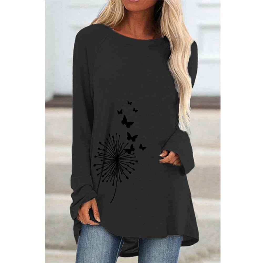 Women'S Long Sleeve T-Shirt Street Trend Clothing Crewneck Printed Top Loose Fashion 2023 Clothing High Quality Women'S T-Shirt