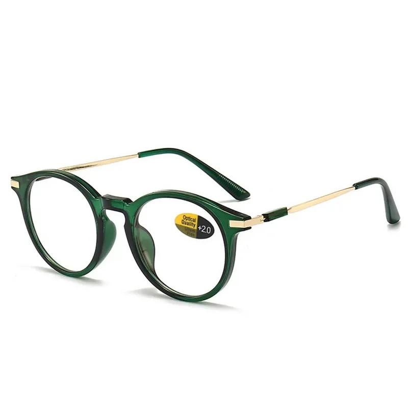 Fashion  Anti Blue Light Glasses Round Reading Glasses Presbyopic Eyeglasses Vision Care +0.00~+4.00 13colors Women Elderly