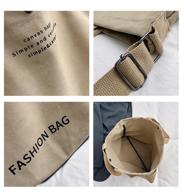 Damen 2023 Canvas Umhängetasche: Geräumiges Retro-Design für Studenten und Pendler