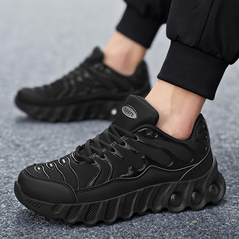 Neue Herrenschuhe Weich besohlte Sportschuhe Stoßdämpfende und bequeme Laufschuhe Atmungsaktive Mesh-Freizeitschuhe für Herren