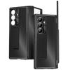 For Samsung Galaxy Z Fold7 5G Case Kickstand Dual Hinge Aluminum Alloy Phone Cover with Tempered Glass Front Film/Stylus
