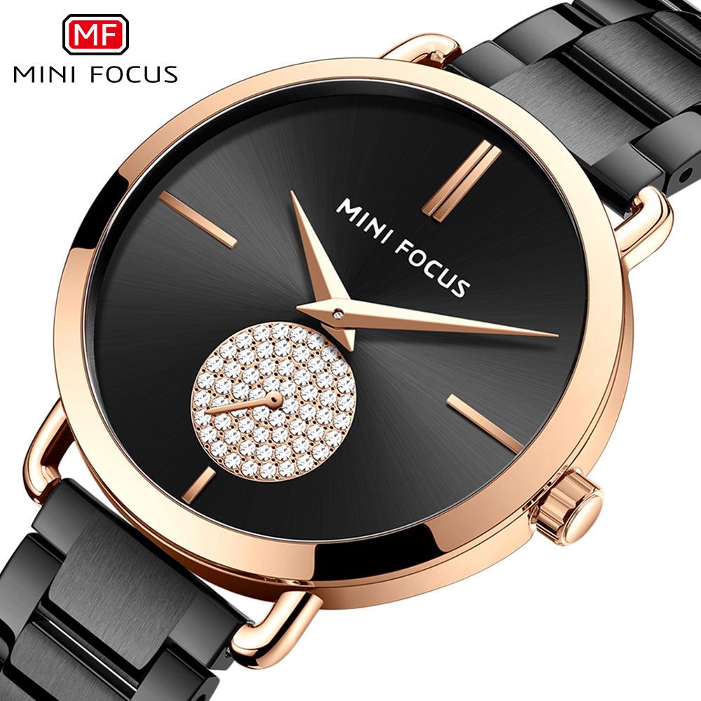 Light Luxury Diamond Set Women's Watch Simple Sun Pattern Waterproof Steel Belt Women's Watch