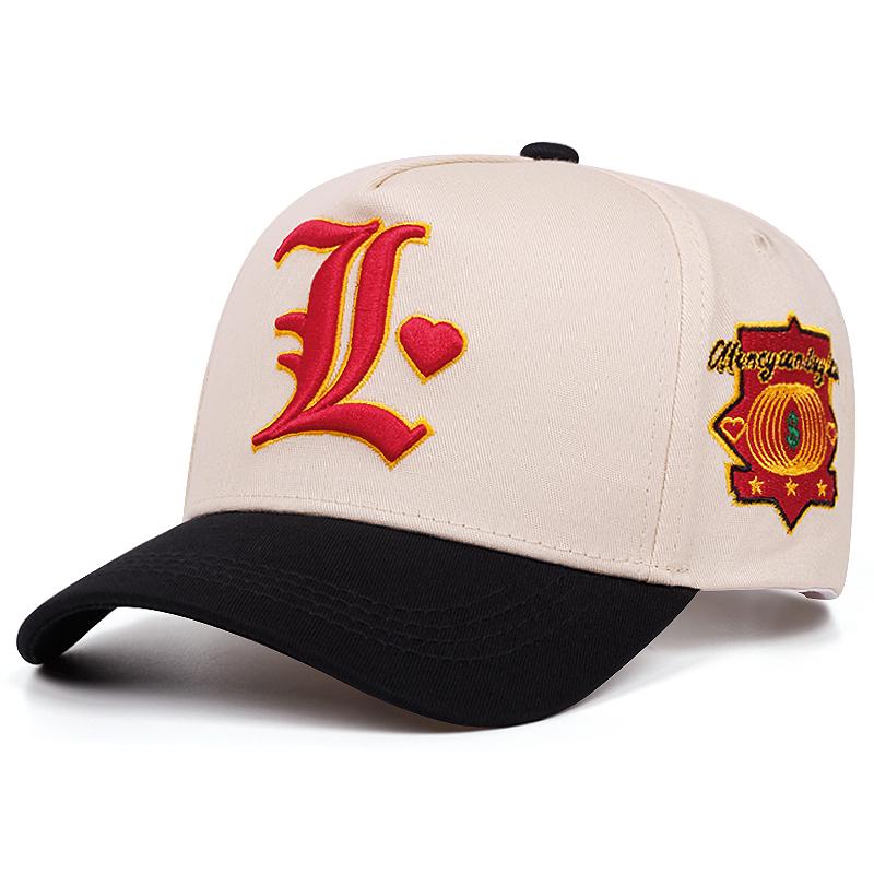 Creative New Simple Baseball Hat L Letter Embroidered Street Pop Hip Hop Hat Daily Leisure Sunshade Skateboard Hat Unisex