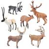 Wild Forest Animal Model Educational Toy: Tibetan Antelope & Sika Deer