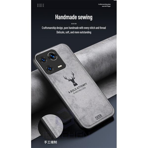Leather Deer Head Case For Xiaomi Poco F3 Mi 9T 10T 11 Lite 12 13 Pro 14 Ultra Civi 2 3 Shockproof Soft Silicone Cover