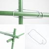 50Pcs Plant Trellis Connecting Buckles Steel Connecting Buckles for Bamboos Canes Garden Canes Connectors Mounting