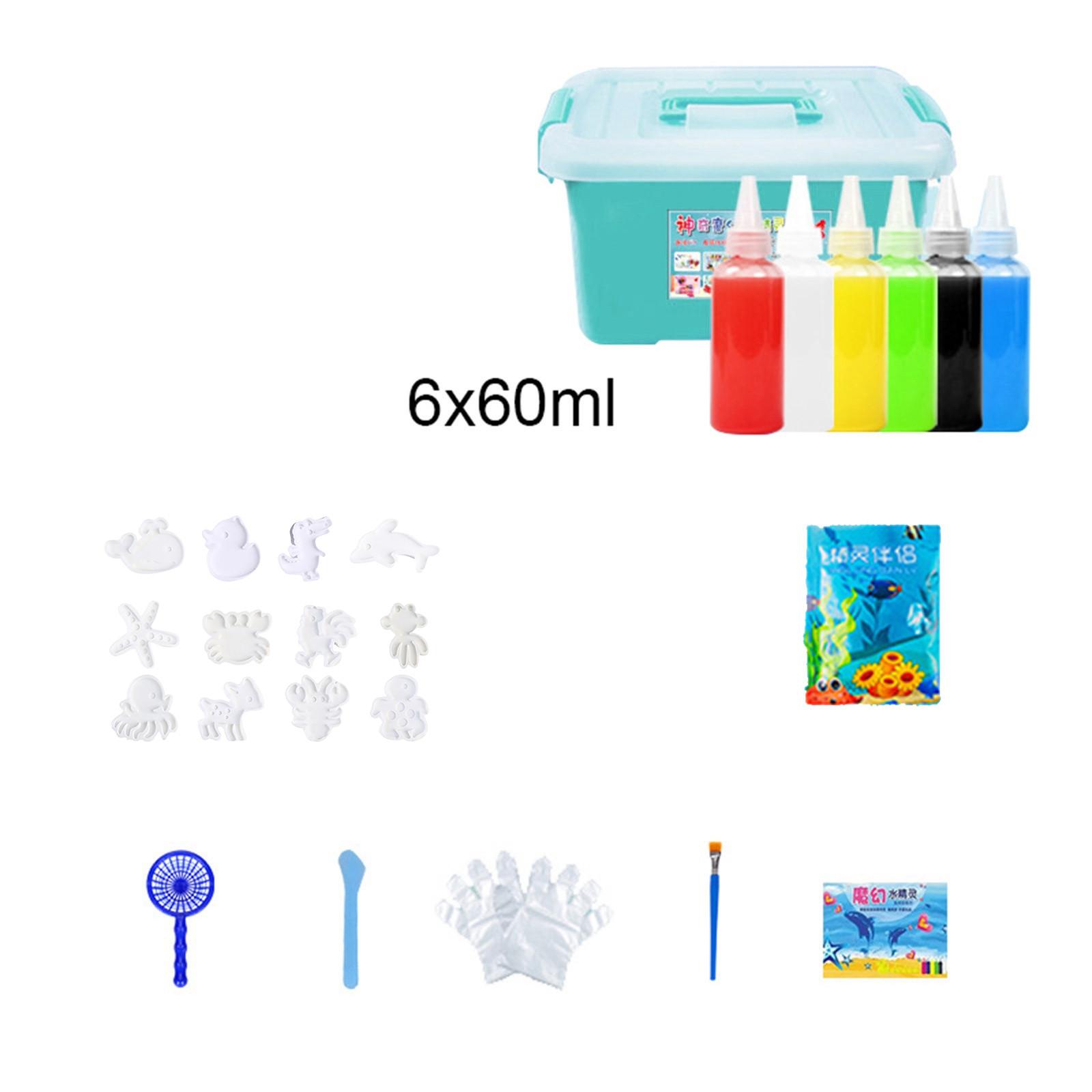 

Детские игрушки Ocean DIY Colloid Toys Набор для самостоятельного изготовления детских игрушек с раствором Детские игрушки Ocean Enlightenment Toys Детские развивающие игрушки 60 мл One Size
