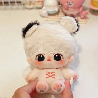 Limitowana 10 cm słodka mini pluszowa lalka zabawka bez atrybutów Kawaii biały pluszowy szczeniak bawełniana lalka pluszowa wypchana kolekcja zabawek prezent