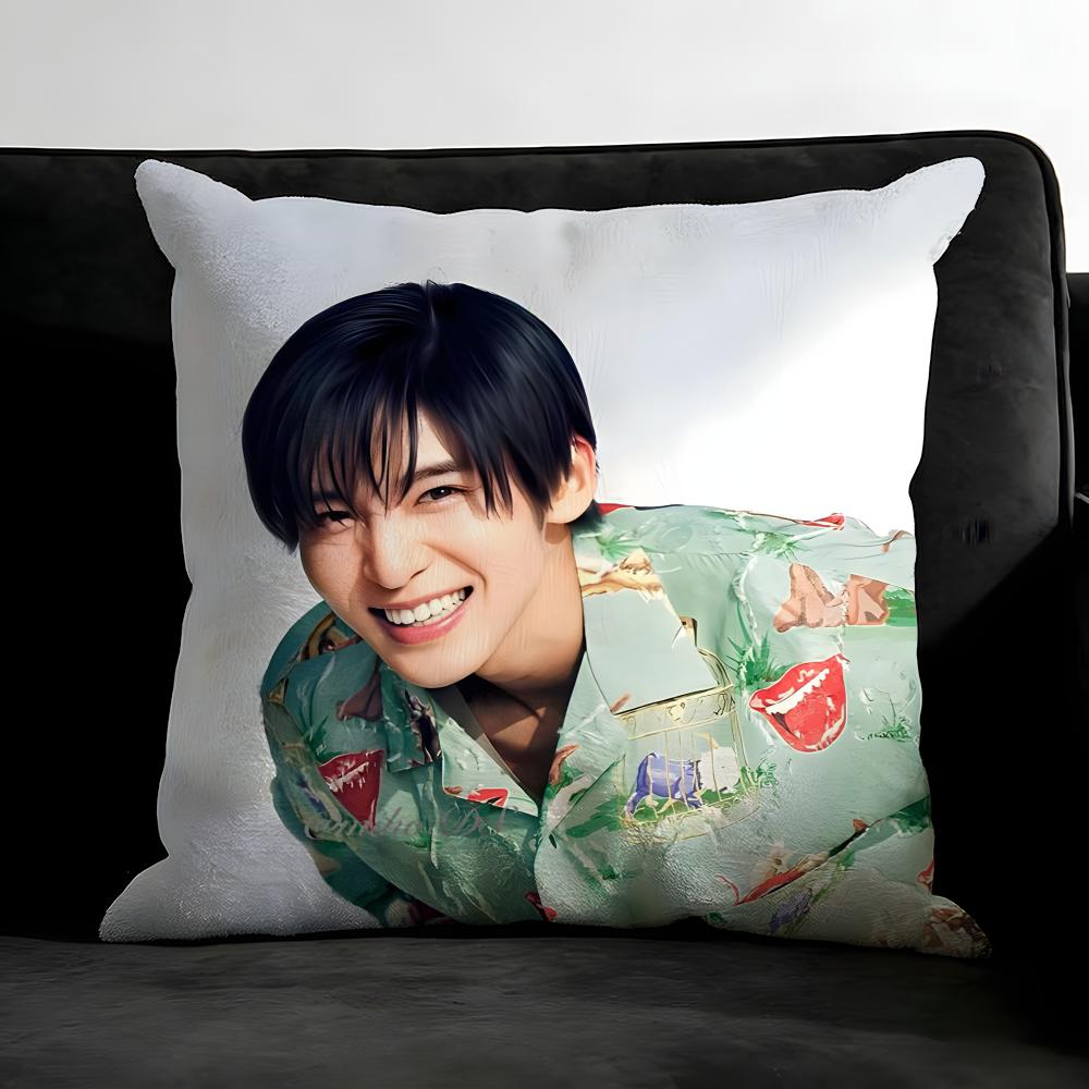MMeguro RenN Actor Cushion Cover Pillowcase Ultra Soft Skin Friendly Fabric Cloud Like Comfort  Concealed Zipper