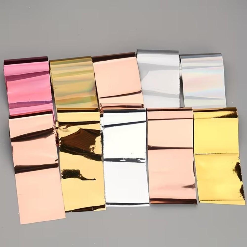 Laser Nail Stickers Gold Rose Gold Nail Art Stickers Professional Nail Decorations  Manicure DIY