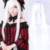 Heat Resistance Long Synthetic Hair 80cm Anime Straight Hairpiece Halloween Cosplay Wigs  Costume