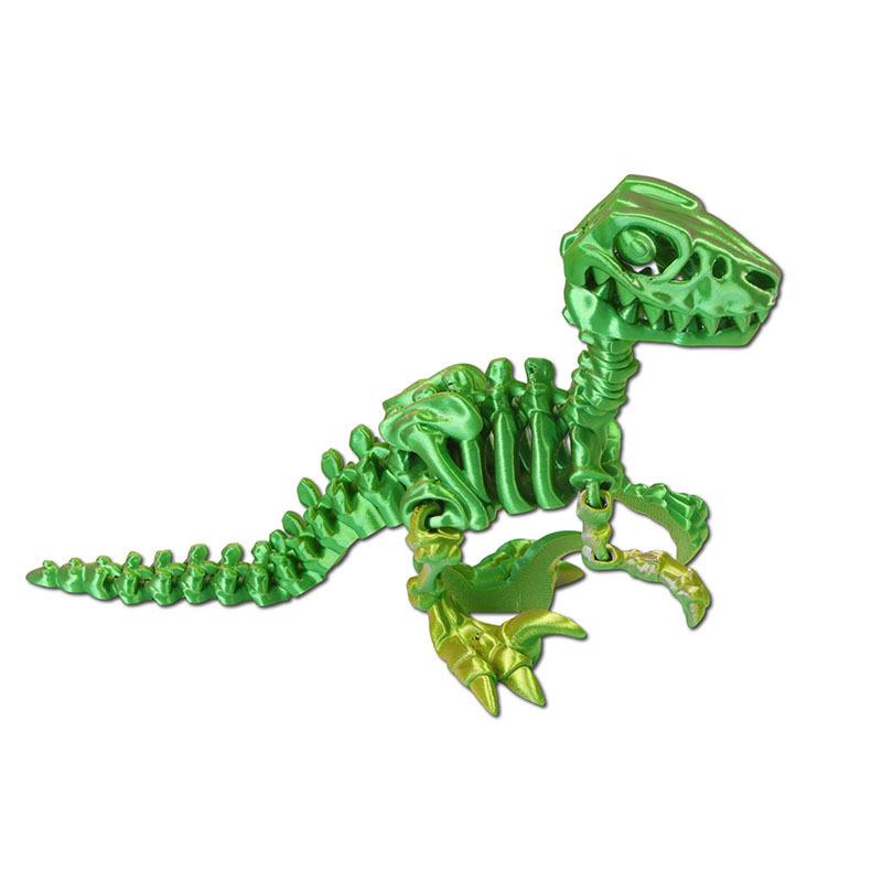

Colourful Skeleton Velociraptor 3D Printing Toys Simulation Skeleton Dinosaur Toy Model Joints Movable Decompression Toys Gifts