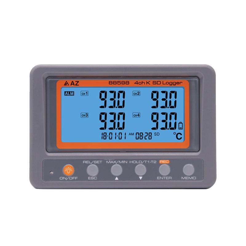 Hengxin AZ88598K High-Precision 4-Channel K-Type Thermocouple Temperature Recorder