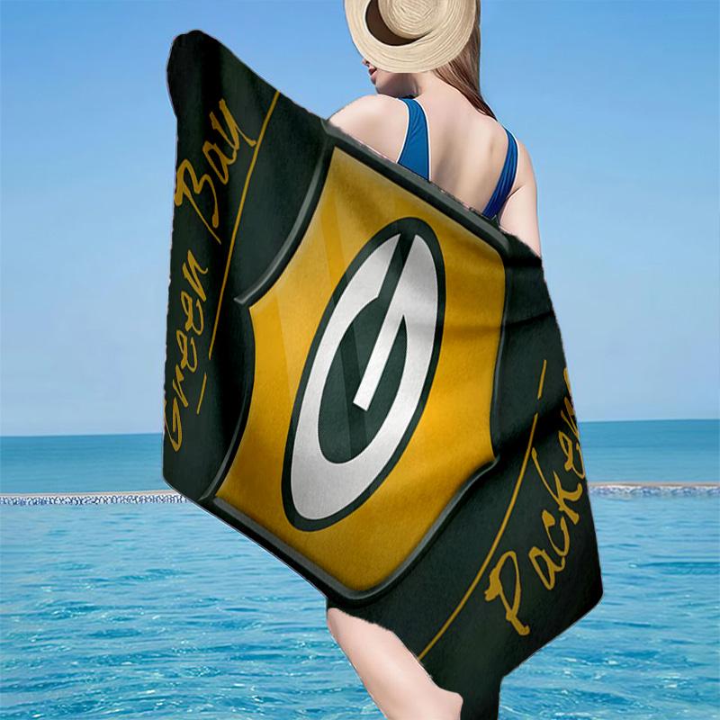 Green Bay Packers Pride Microfiber Beach Towel, Lightweight And Quick-Dry, for Summer Travel, Beach Essential, Swimming Pool