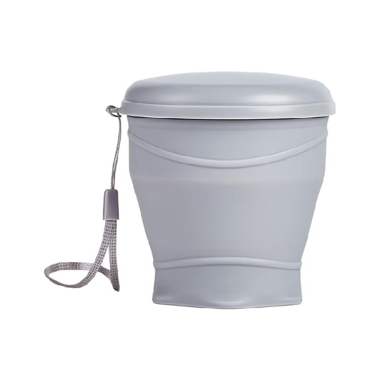 Drinking Cup with Lid and Carrying Strap Dishwasher Safe Silicone Drinkware For Sports And Everyday Use