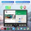 2025 NEW 2DIN Stereo Upgrade,10.1" Single Knob Keybutton Touch Screen Android 13.0 with Wireless CarPlay, Android Auto, AM/FM