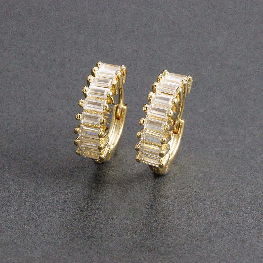 Módní nerezové ocelové zirkonové řetízkové kruhové náušnice pro ženy, piercing do srdce Helix Tragus, svatební šperky